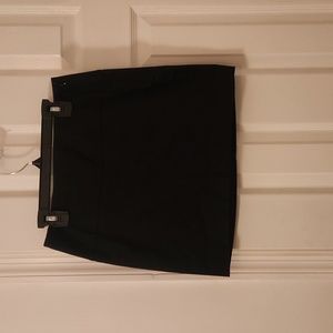 Black mini skirt